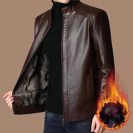 Eduardo | Chaqueta de Cuero con Forro para hombre