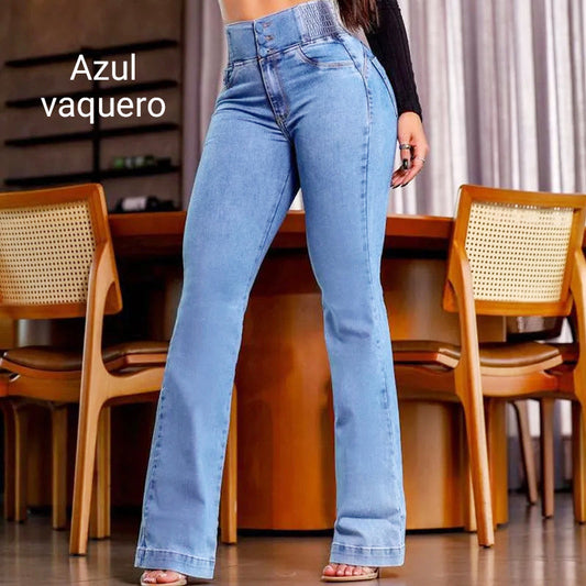 Rita | Jeans Acampanados de Tiro Alto