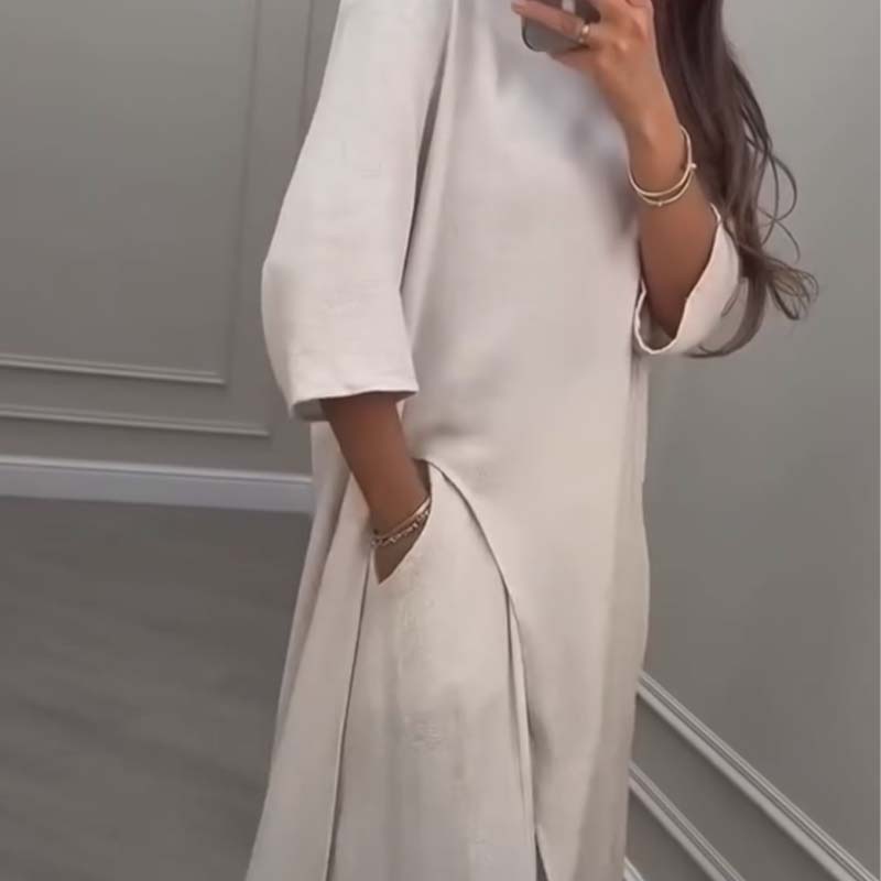 Honorine | Conjunto de pantalones anchos y top asimétrico