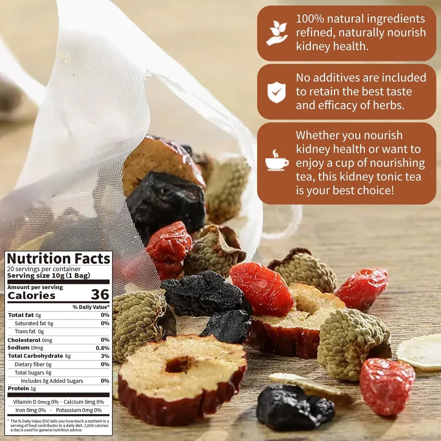 Té Panax Cinco Tesoros | Infusión Herbal Natural