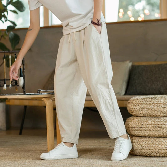 Toni | Pantalones de Lino Casuales para Hombre
