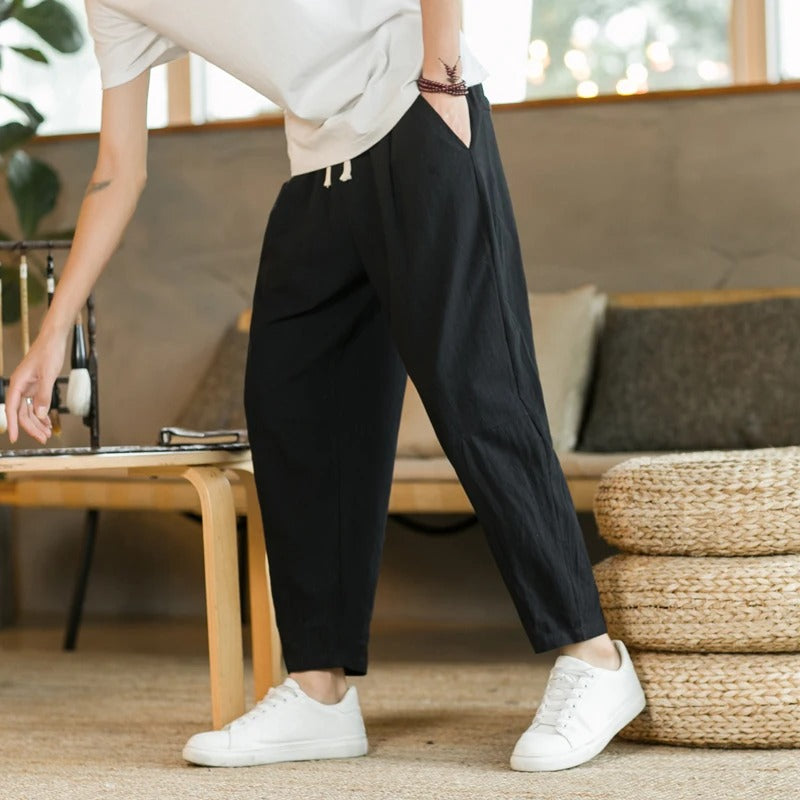 Toni | Pantalones de Lino Casuales para Hombre
