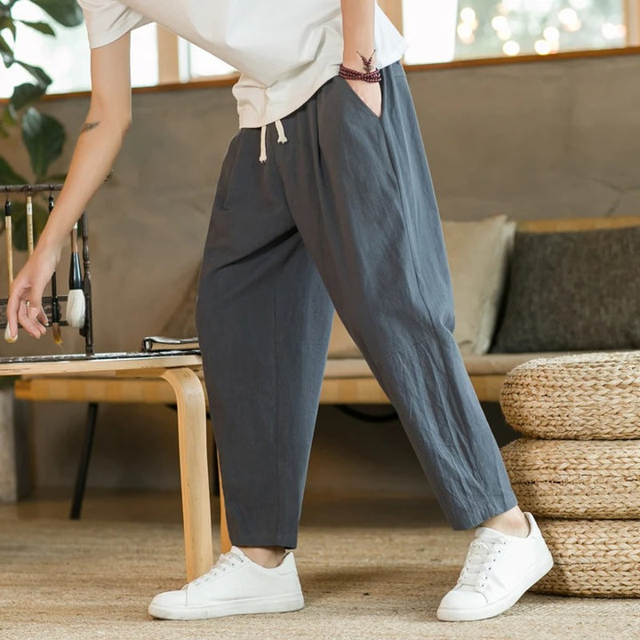 Toni | Pantalones de Lino Casuales para Hombre