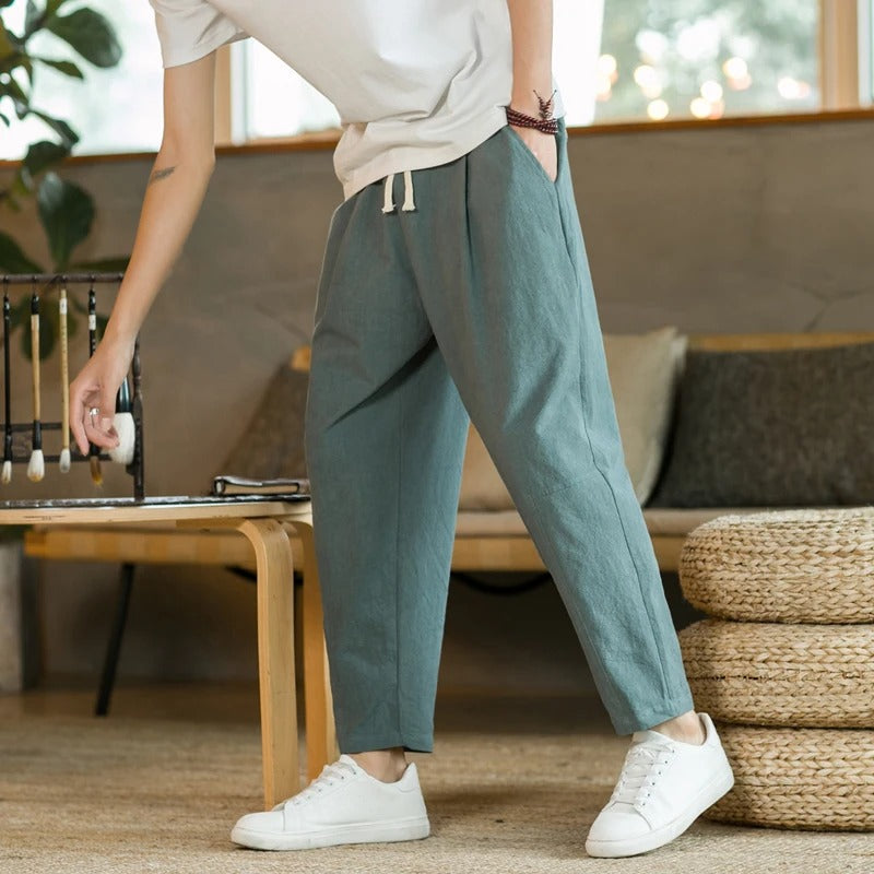 Toni | Pantalones de Lino Casuales para Hombre