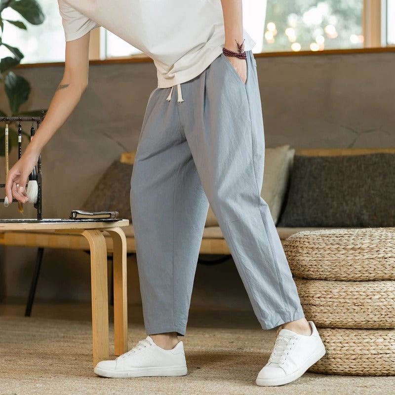 Toni | Pantalones de Lino Casuales para Hombre