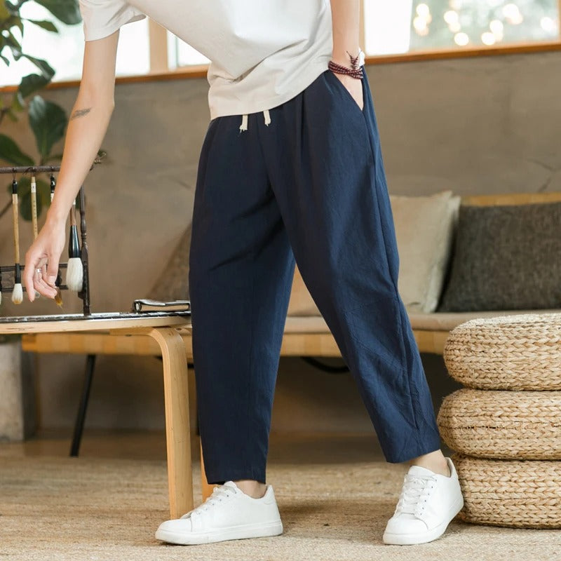 Toni | Pantalones de Lino Casuales para Hombre