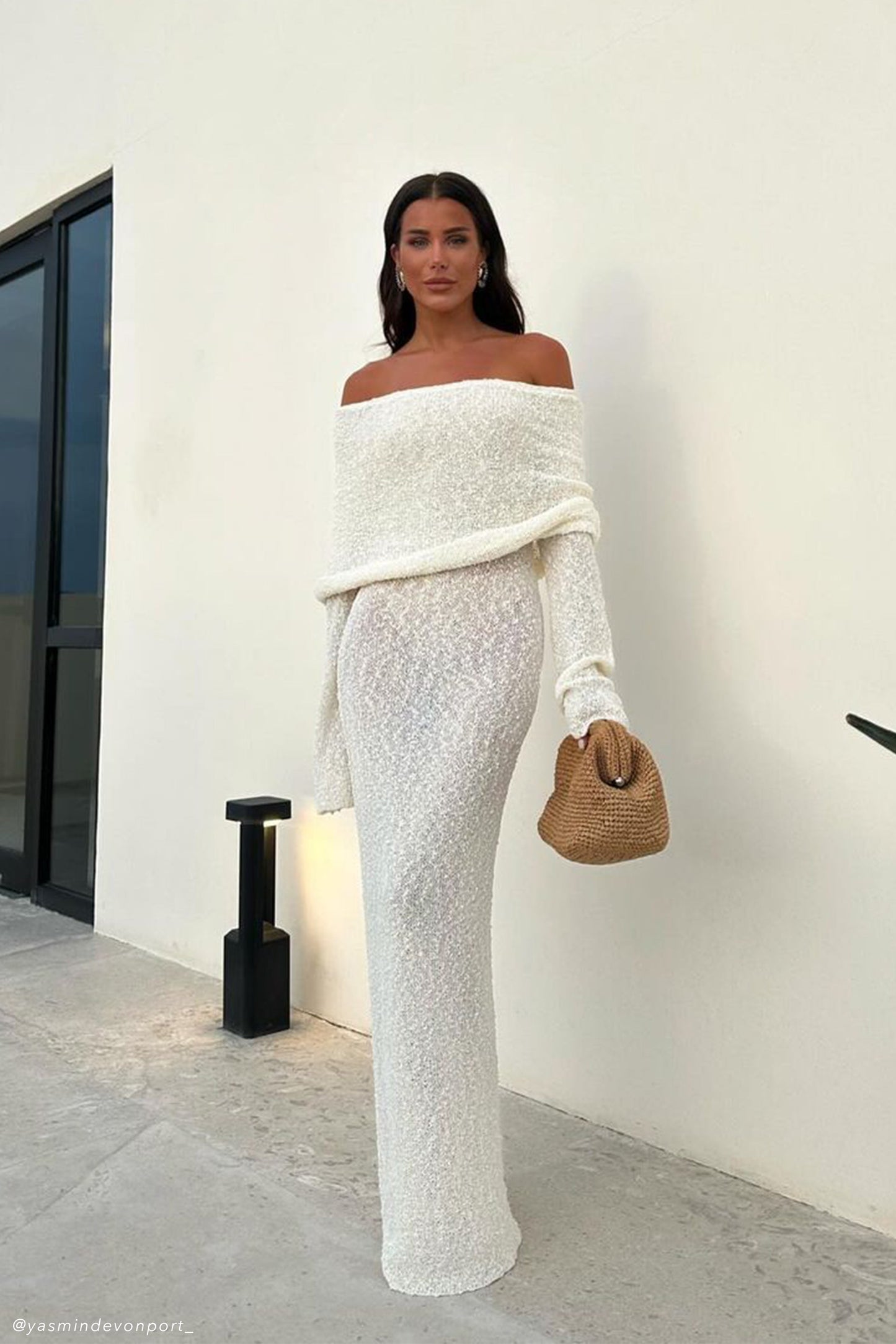 Maritza | Vestido largo en bouclé