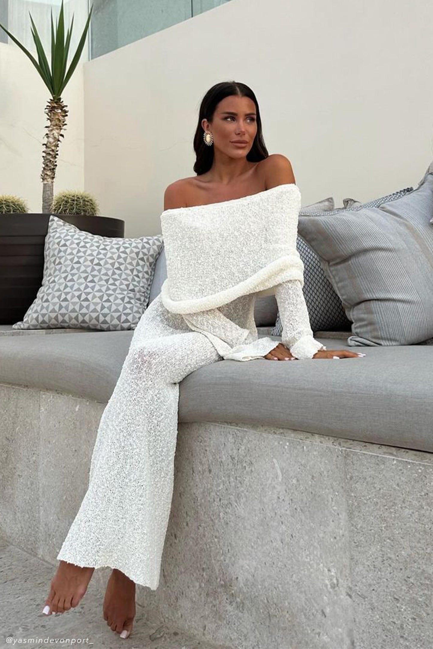 Maritza | Vestido largo en bouclé