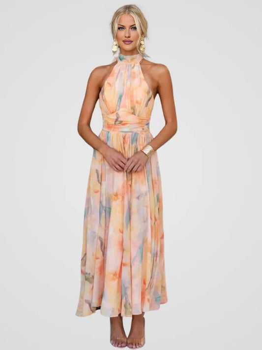 Wendolyn | Vestido Floral con Escote Halter
