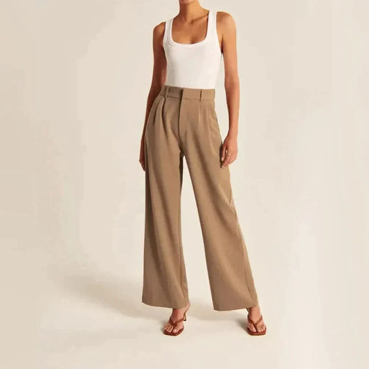 Tailored Wide Leg Pants