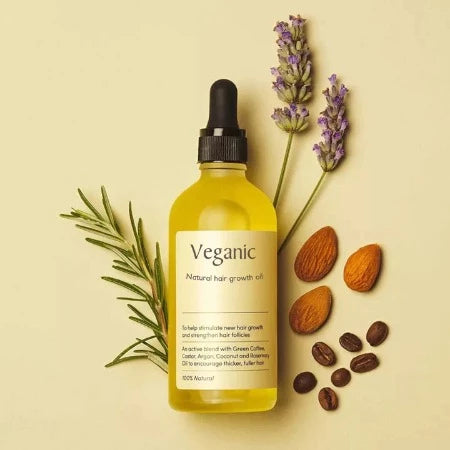 Veganic | Tratamiento de Aceite Natural para el Crecimiento del Cabello